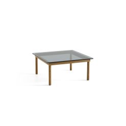 Hay Table Basse Kofi Chene Massif & Verre Teinte Gris - L 80 X L 80 X H 36 Cm Wholesale