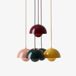 And Tradition Suspension Flowerpot Vp1 By Verner Panton - Rose Best