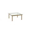 Hay Table Basse Kofi Chene Massif & Verre Clair - L 80 X L 80 X H 36 Cm Wholesale