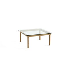 Hay Table Basse Kofi Chene Massif & Verre Clair - L 80 X L 80 X H 36 Cm Wholesale