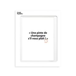 Image Republic Affiche Loic Prigent Une Pinte De Champagne - 30 X 40 Cm New