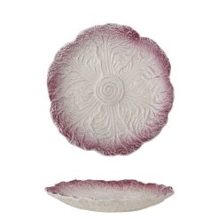 Bloomingville Assiette Mimosa En Gres - O 21 X 2,5 Cm - Violet Best