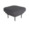 ENOstudio Ottoman Cornice Tissu - Gris & Metal Noir Best