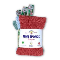 Sélectionné par Fleux Lot De 3 Eponges Reutilisables - Vert / Bleu / Rouge Clearance