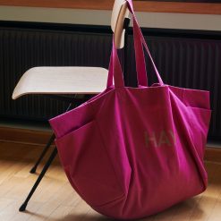 Hay Sac Weekend En Coton Recycle - Fuchsia Wholesale