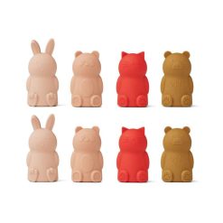 Liewood Lot De 8 Marionnettes De Doigt Jim En Silicone - Rose Online