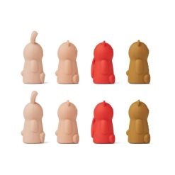 Liewood Lot De 8 Marionnettes De Doigt Jim En Silicone - Rose Online