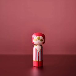 Lucie Kaas Figurine En Bois - Kokeshi Sketch.Inc - Ziggy Stardust - 14.5 Cm Wholesale