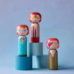 Lucie Kaas Figurine En Bois - Kokeshi Sketch.Inc - Ziggy Stardust - 14.5 Cm Wholesale