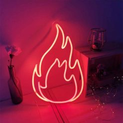 Sélectionné par Fleux Lampe Murale Neon Led Fire - Rouge Online