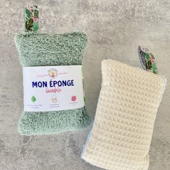 Sélectionné par Fleux Lot De 2 Eponges Reutilisables - Vert / Bleu Best