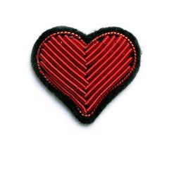 Macon&Lesquoy Broche Coeur Rouge New