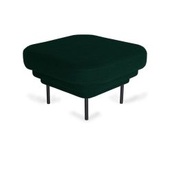 ENOstudio Ottoman Cornice Velours Vert Canard & Metal Noir Wholesale