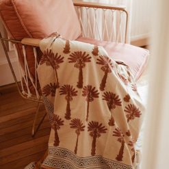 Doing Goods Plaid Tala Palmtree En Coton - Sand Hot