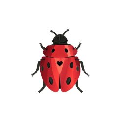 Assembli Trophee Origami Coccinelle Lady Lovebug - Rouge Ruby Hot