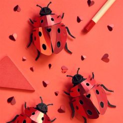 Assembli Trophee Origami Coccinelle Lady Lovebug - Rouge Ruby Hot