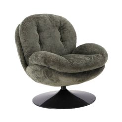 Sélectionné par Fleux Fauteuil Memento En Velours - 81 X 86 X 83 Cm - Kaki Online