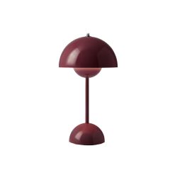 And Tradition Lampe A Poser Flowerpot Vp9 Sans Fil - Dark Plum New