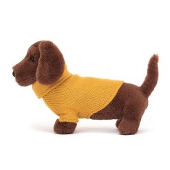 Jellycat Peluche Chien Saucisse Sweater Jaune - H 14 Cm Online