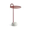 Hay Table D'Appoint Bowler En Acier Et Granit - Rouge Best