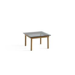 Hay Table Basse Kofi Chene Massif & Verre Teinte Gris - L 60 X L 60 X H 36 Cm Wholesale