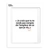 Image Republic Affiche Loic Prigent Je Crois Que Tu - 30 X 40 Cm Best