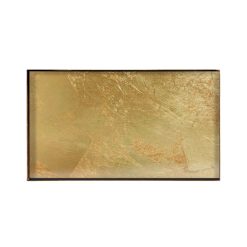 Ethnicraft Plateau En Verre Gold Leaf - Dore Clearance