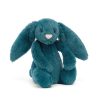 Jellycat Peluche Lapin Bashful - H 18 Cm - Mineral Bleu Best