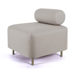 ENOstudio Ottoman Bovari Velours Beige Riviera 21 Clearance