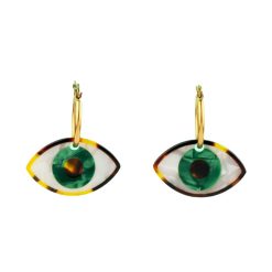 Coucou Suzette Boucles D'Oreilles Oeil - Vert Online