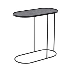 Ethnicraft Table A Plateau Oblong En Metal Et Bois - L 69 Cm Hot