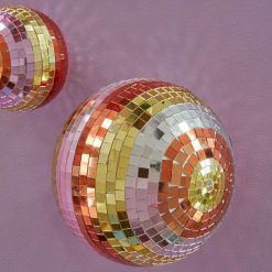 Rice Boule Disco O 18 Cm - Rayures Rose New