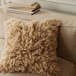 Ferm Living Coussin Meadow A Poils Longs - Sable Clair - 50 X 50 Cm Online