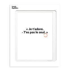 Image Republic Affiche Loic Prigent Je T'Adore - 30 X 40 Cm Wholesale